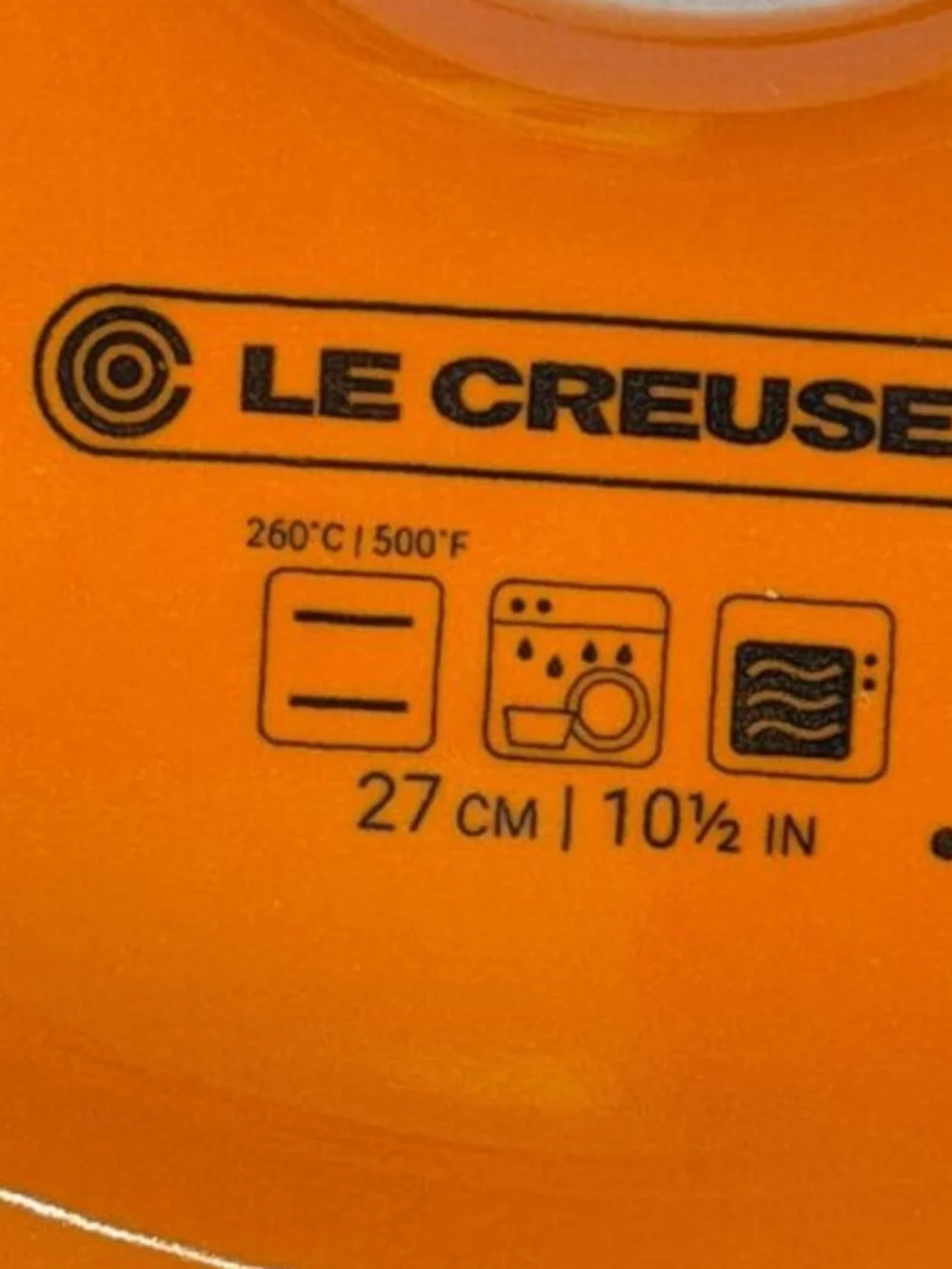 Le Creuset Bright Orange Round Serving Plate